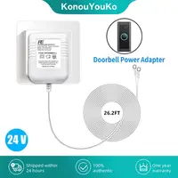 Universal Power Adapter EU/US/UK Plug 24V AC Transformer Charger For Ring Wifi Smart Camera Video Doorbell Intercom Door Bell