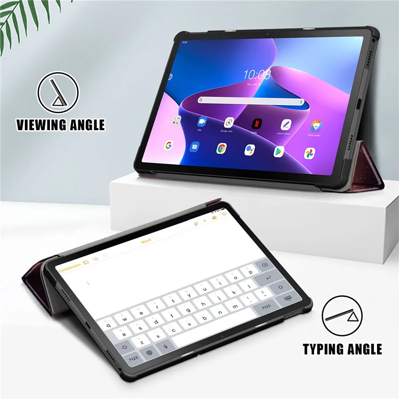 Фото Чехол для Lenovo Tab M10 Plus 3-го поколения, флип-чехол 10,61 дюйма TB128FU TB125FU, Магнитный чехол-подставка для Lenovo Xiaoxin Pad 2022, чехол №2