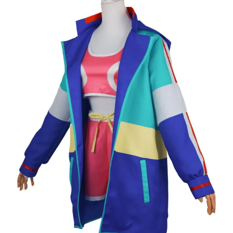 

New Zom 100 Bucket List of The Dead Shizuka Mikazuki Akira Tendo Cosplay Costume Hoodie Jacket Pink Vest Shorts Women Cosplay