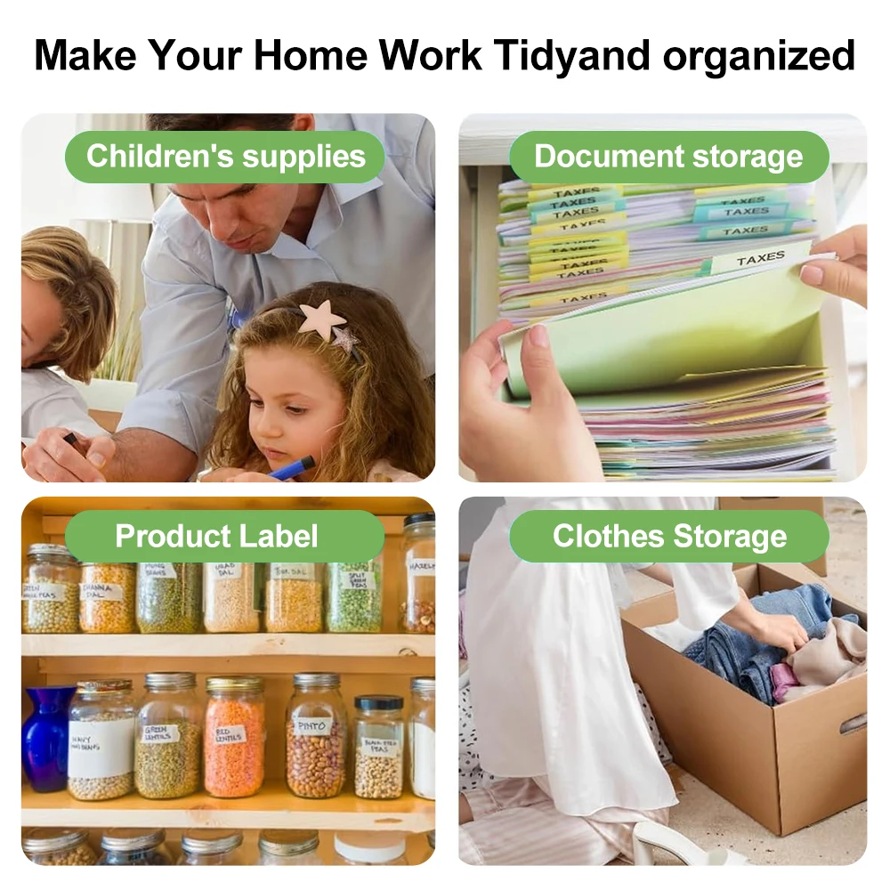 HPRT T260LR Portable Thermal Label Printer Adhesive Sticker T260 Mini Desktop Printer Bluetooth Barcode Maker 2inch 20-50mm