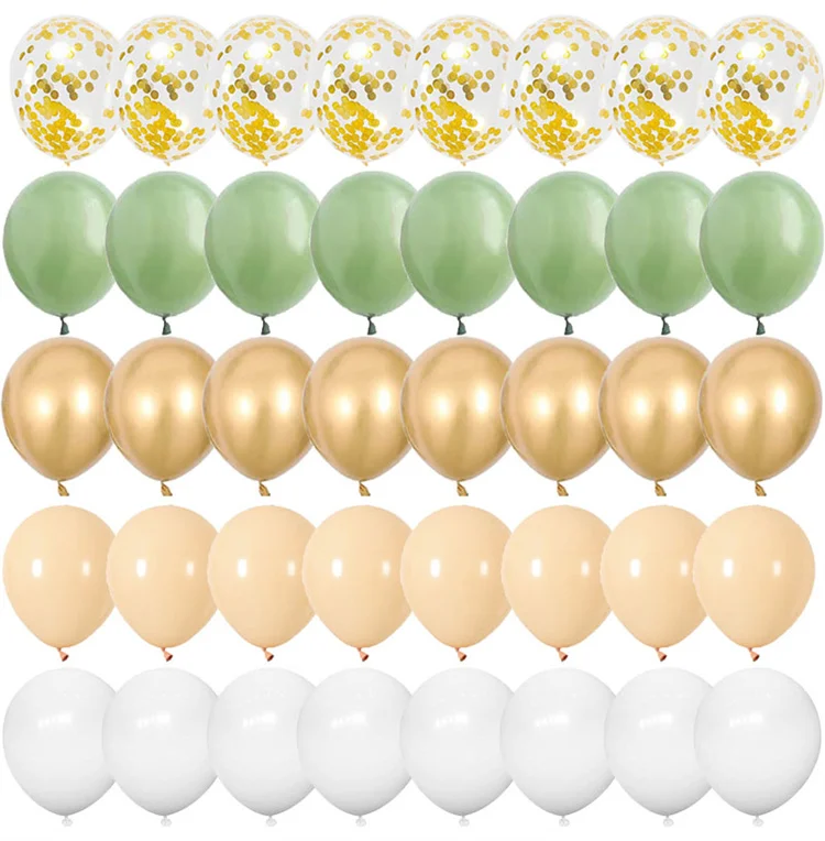 Description Picture 3 of item40pcs Rose Gold Confetti Latex Balloons Party Backdrop Adult Kids Birthday Wedding Decoration Bachelorette Anniversary Supplies