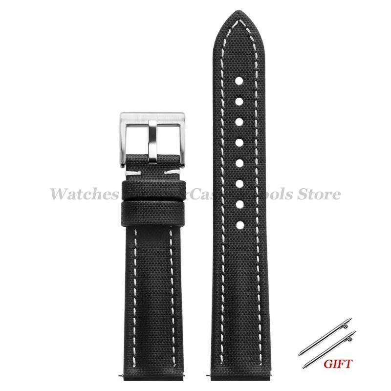 Premium Sailcloth Quick Release Watch Band - Men's Sport Replacement Strap