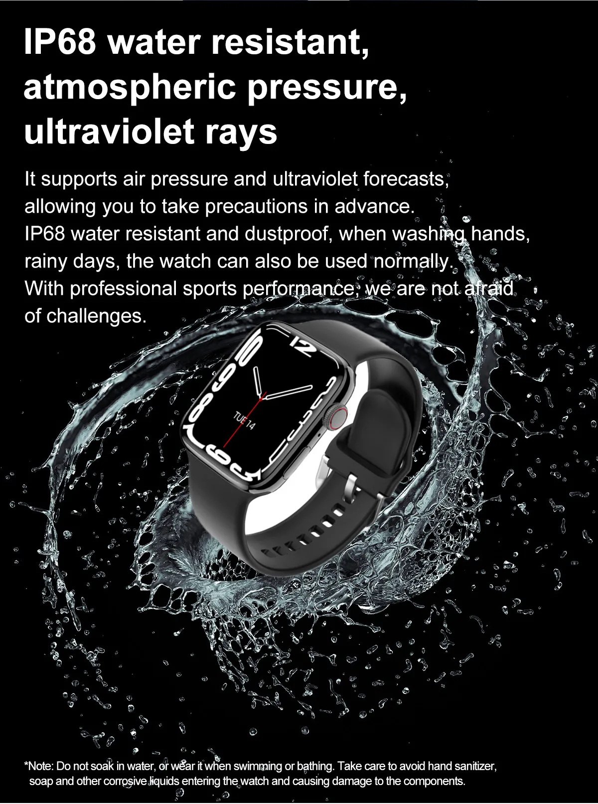 EnohpLX IWO 17 GPS Smart Watch Men IP68 Waterproof Bluetooth Call AI Voice 1.9 inch TFT Screen 380mAh NFC Women Smatwatch