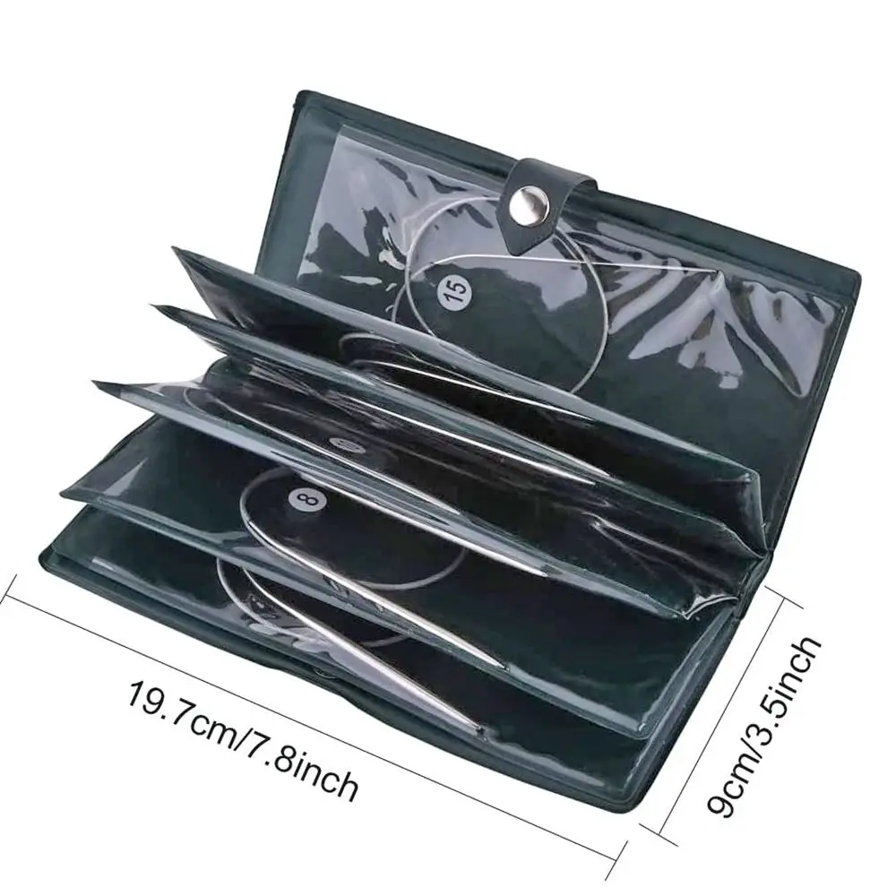 Stainless Steel Circular Knitting and Crochet Needle Set