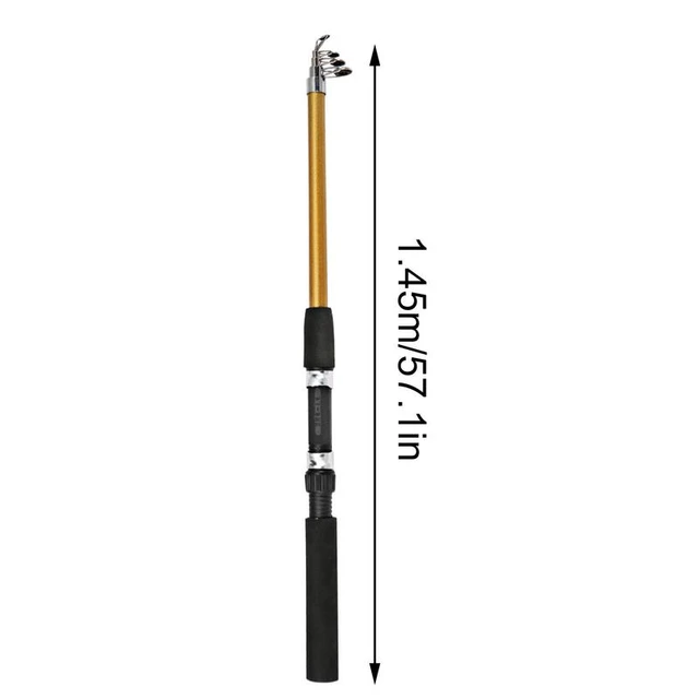 75/110/145cm Ice Fishing Rod Telescopic Saltwater Portable Anti