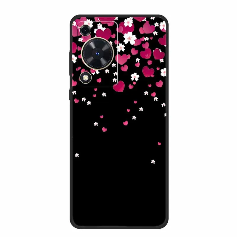 Cute Cartoon Cat Black Silicone Soft Phone Case -  Back Cover