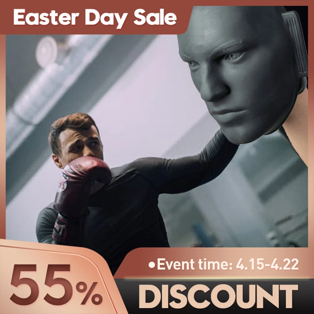 Vivid Rubber Human Dummy Face Mitt Boxing Kicking Pad Mma Taekwondo Jab