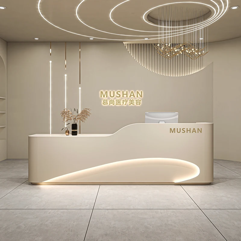 Luxury Reception Desk Lectern Office Cashier Modern Checkout Reception Desk Simple Banco Comptoir De Caisse Bar Furnitures luxury checkout reception desk cashier table stand office banco bar office beauty church pulpit comptoir caisse luxury furniture