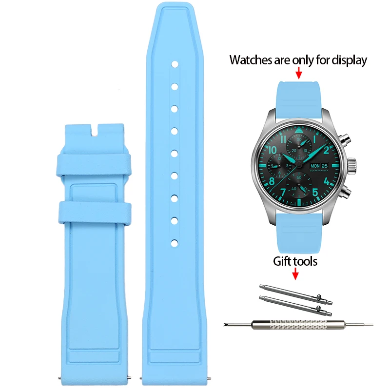 Premium Soft Fluoride Rubber Strap for Luxury Watches – Multiple Sizes Available