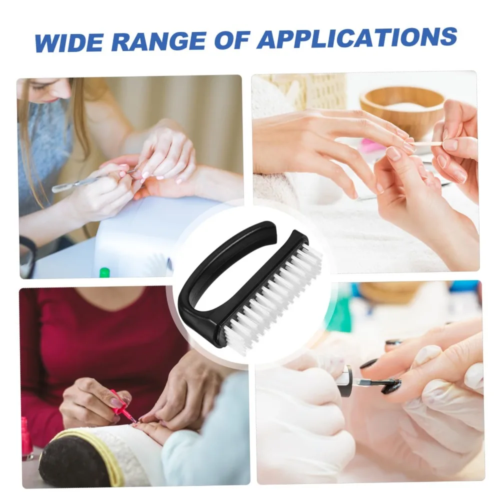 Nail Care Nail Brush Multi-function Dust Fingernail Scrub Brush Fingernails Tools Solid Color Fingernail Cleaning Brush