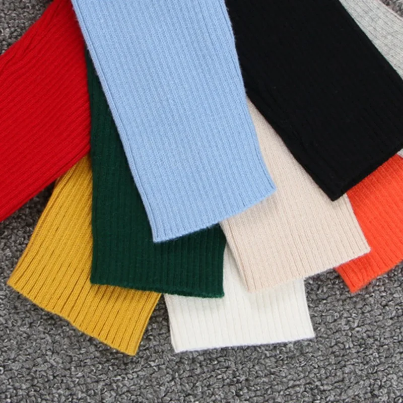 Baby Girls Winter Turtleneck Knitted Sweaters Bottoming Clothes Autumn Children Boys Pullover Kids Knitwear Sweaters