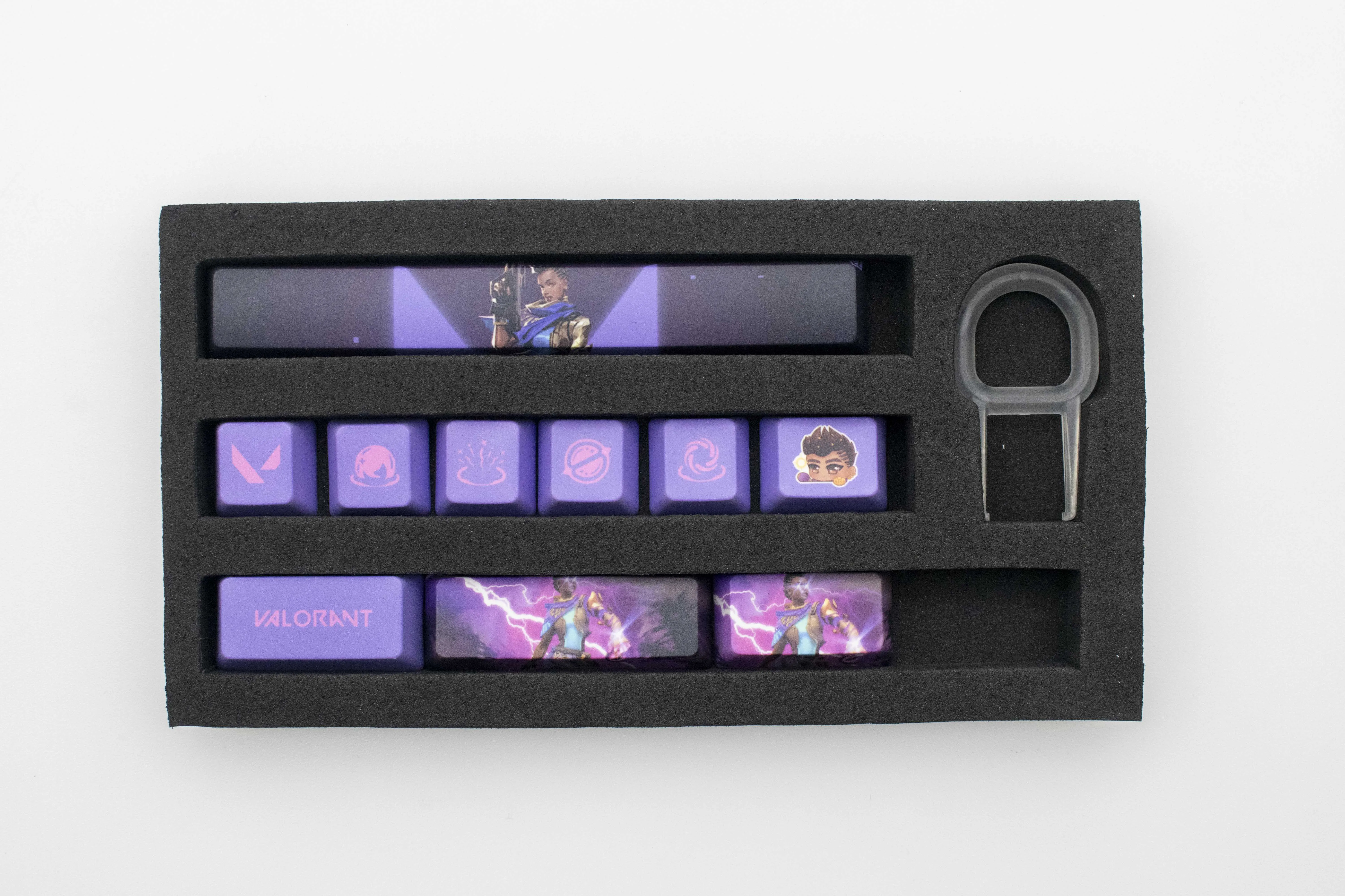 Valorant Astra Key Caps Perfil Oem Pbt Dye Sub Keycaps 10 Chaves - Imagem 2