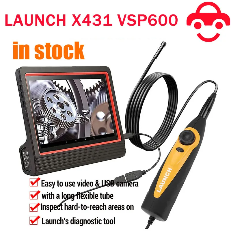 2024 Launch X431 Vsp-600 Vsp600 Obd2 Scanner Video Scope Camera Fotocamera Di Ispezione Digitale Funziona Con X431 V X431 V + X431 Pro3S +