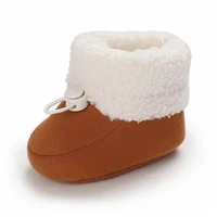 VALEN SINA Winter Baby Cute Shoes Brown Boys and Girls Walking Shoes Preschool Comfortable and Soft 0-18M Newborn Warm Knitted 5