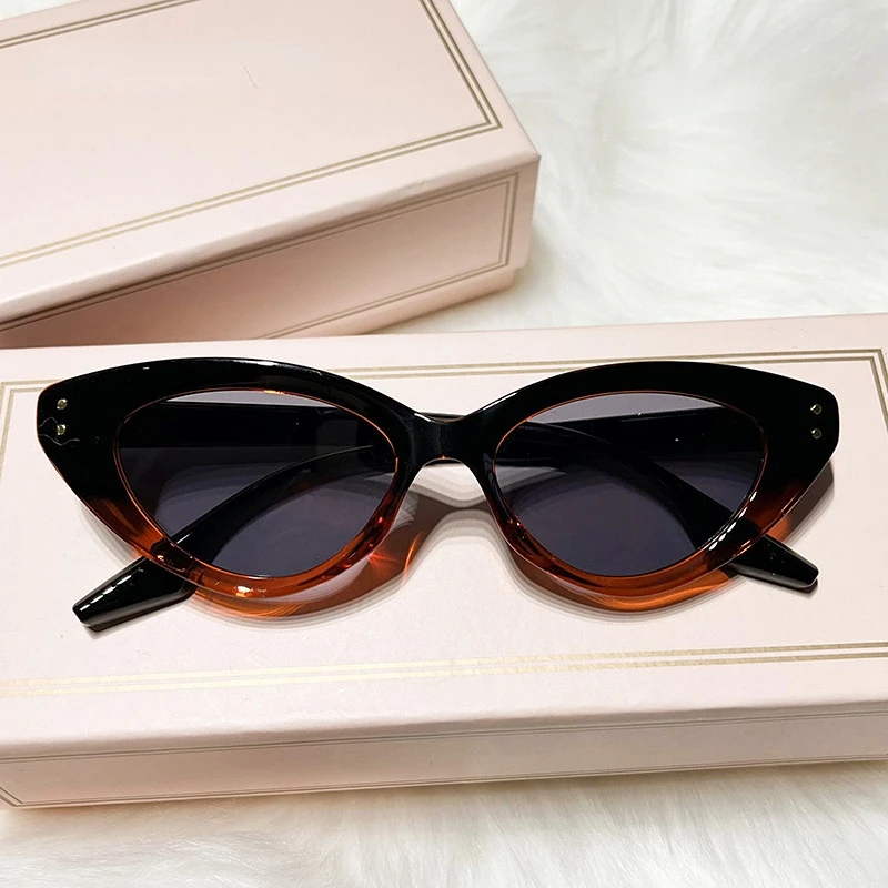 

2023new Cat Eye Sunglasses for Women Fashion Gradient Polarized Sunglass Original Candy Coloured Sun Glasses Ladies