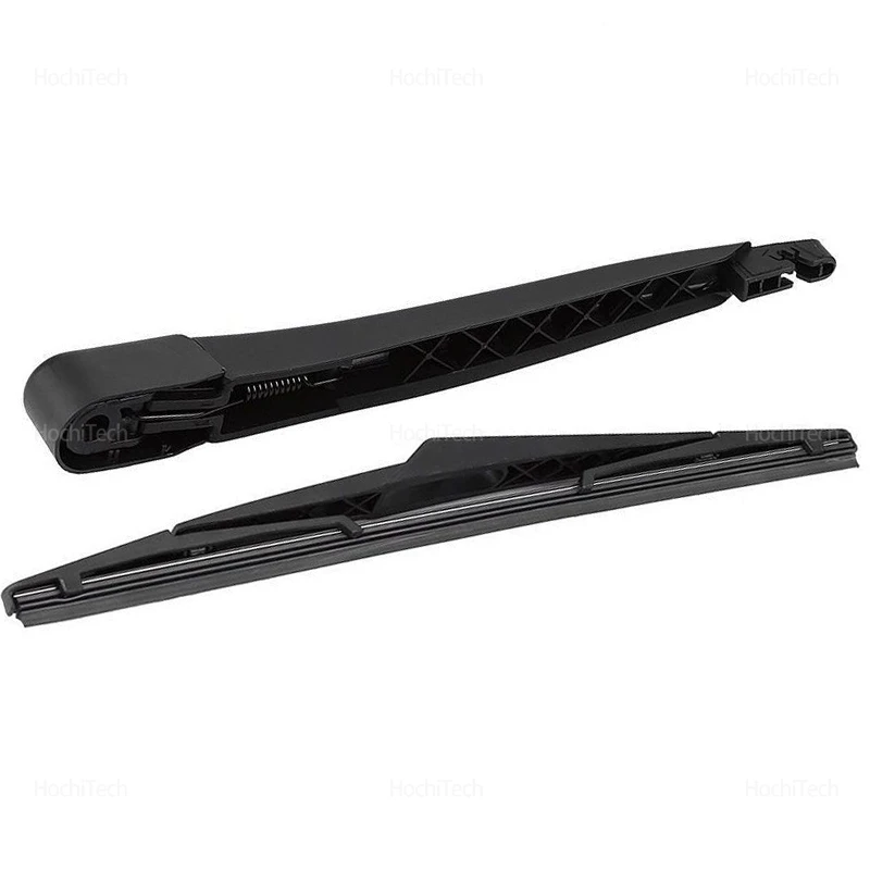 Enhanced Car Rear Windshield Wiper Arm Blade Set - Black Replacement for Hatchbacks and Sedans