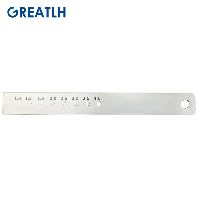 Orthopedic Instruments Autoclavable Measuring Ruler Kirschner Wire and Bone Screw Diameter Lenght 1pcs