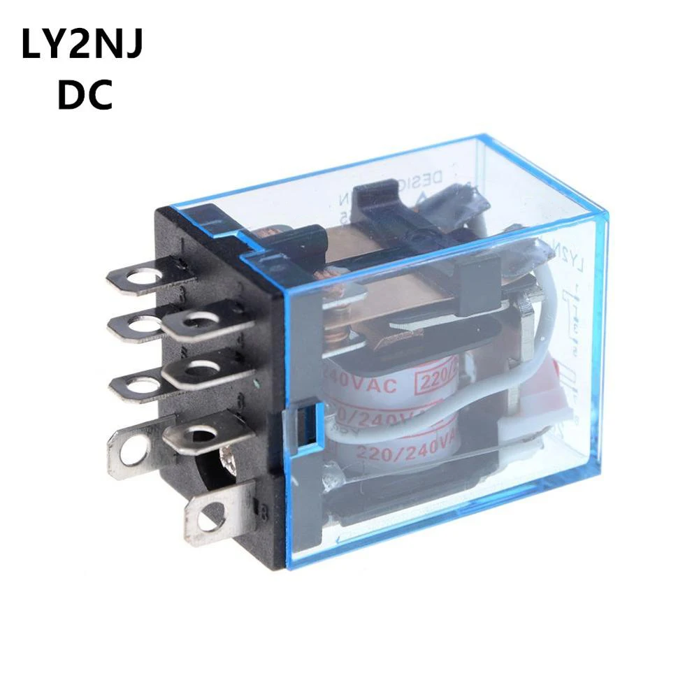 

Free Shipping 1Pc LY2NJ HH62P lectronic Micro Mini Electromagnetic Relay 10A 8PIN Coil DPDT DC 12V 24V 36V 48V 110V 220V