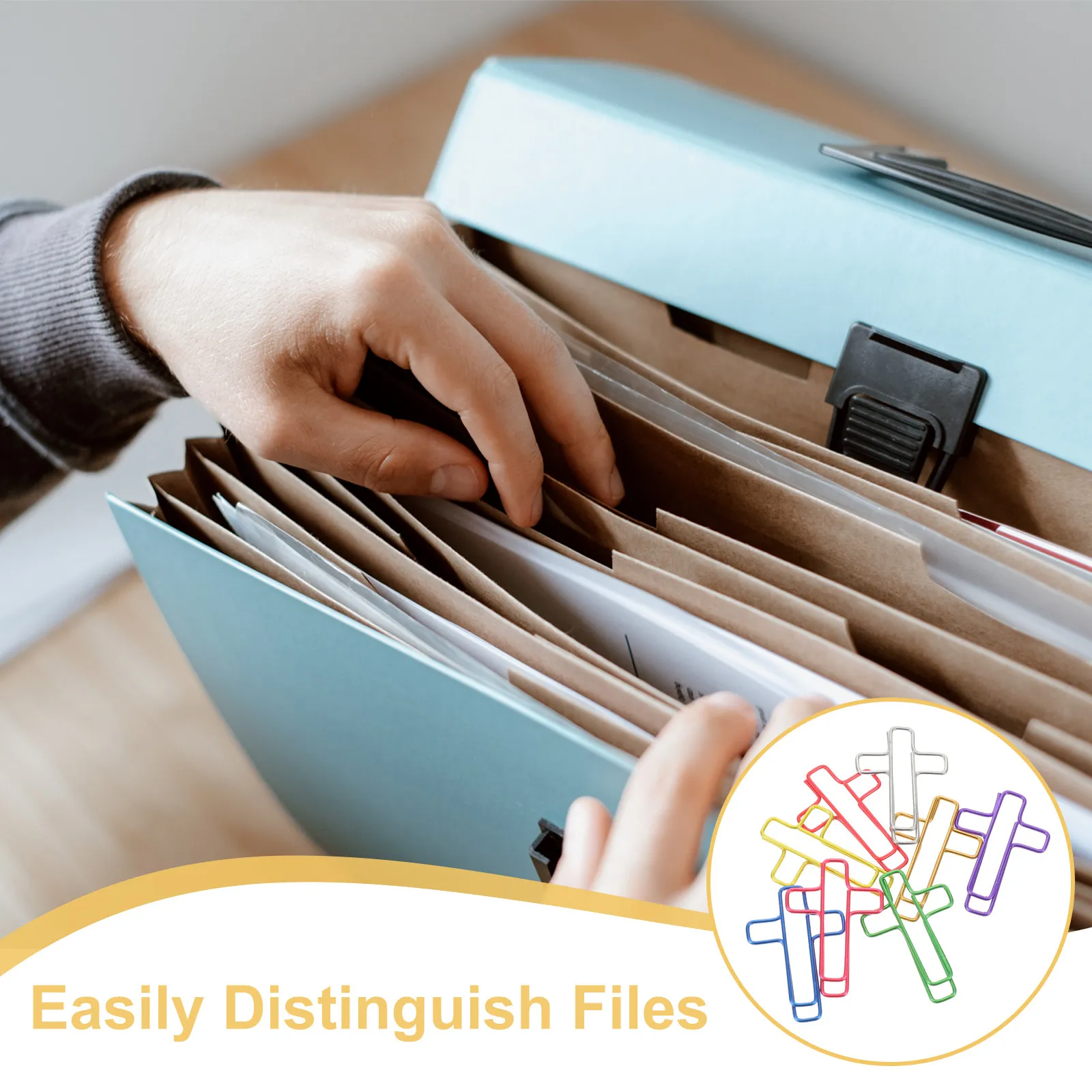 120Pcs 크로스 종이 클립 다채로운 기독교 장식 클립 성경 연구 사무실 홈 저널링 북마크 성경 연구