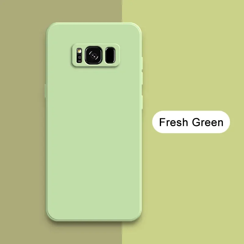 Squares Liquid Silicone Soft Shockproof Phone Case - Enhanced Protection and Stylish Design