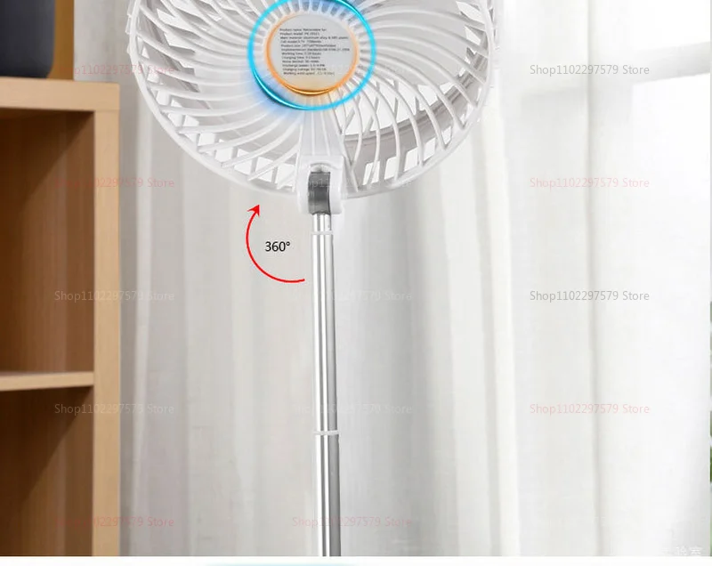 Description Picture 6 of itemPortable Folding Telescopic Desktop Fan USB Rechargeable Multifunctional Outdoor Indoor Floor Cooler for Home Office Camping