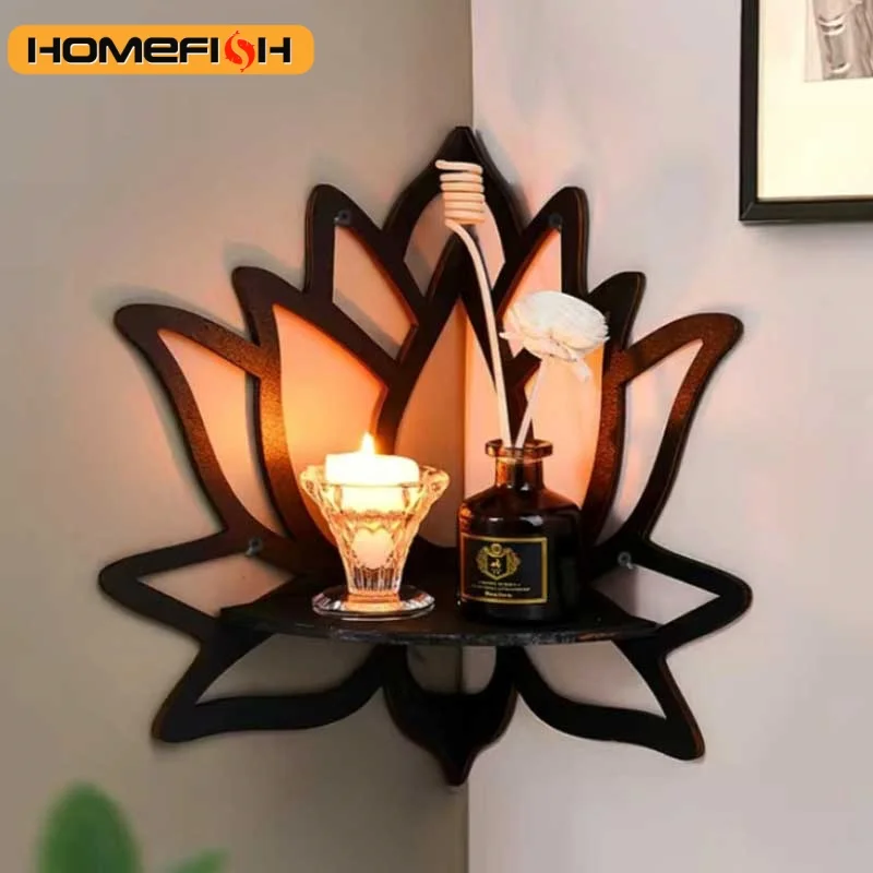 Elegant Wooden Aromatherapy Shelf Organizer