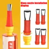 Stainless Steel Caulk Nozzle Applicator With Base Caulking Finisher Sealant Finishing   Bathroom Sink Nozzle For Adhesive Pistol 5