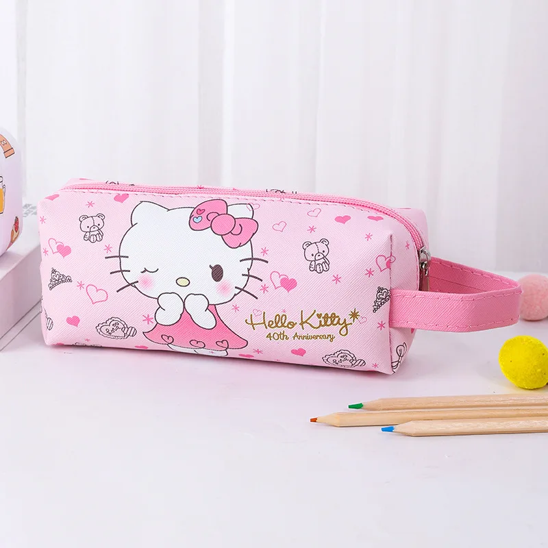 Hello Kitty Cartoon Cute Makeup Bag, Kuromi & Cinnamoroll Organizer, Portable Toiletry Bag, Desktop Storage Bag, Pencil Case 6