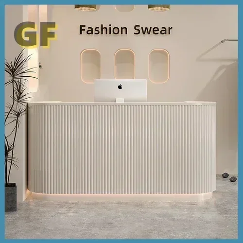 Checkout Shop Reception Desk Office Standing Cashier Table Cash Business Counter Store Light Luxury Furniture