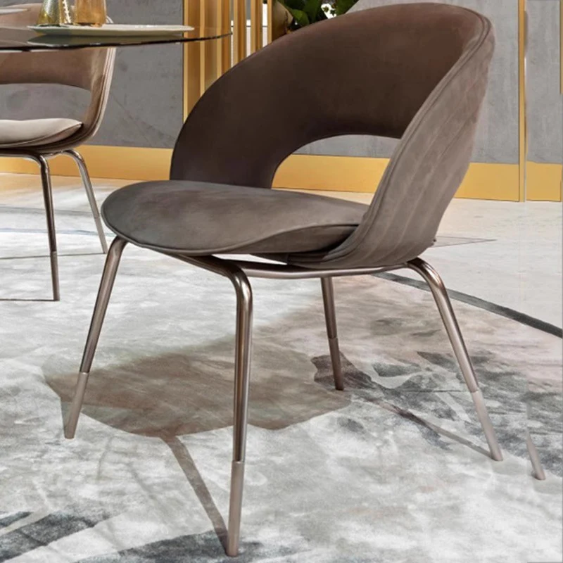 

Design Conference Dining Chairs Gamer Nordic Lounge Vanity Modern Chairs 1-person Hotel Metal Silla Home Furniture XR50CY