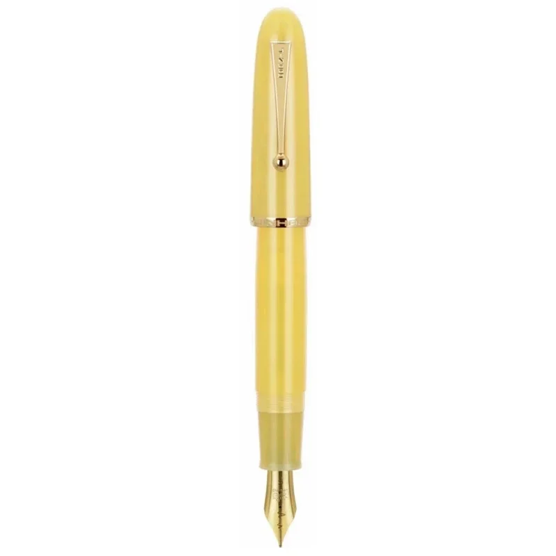 Luxury Ivory Resin Fountain Pen with Large Converter and Elegant Design