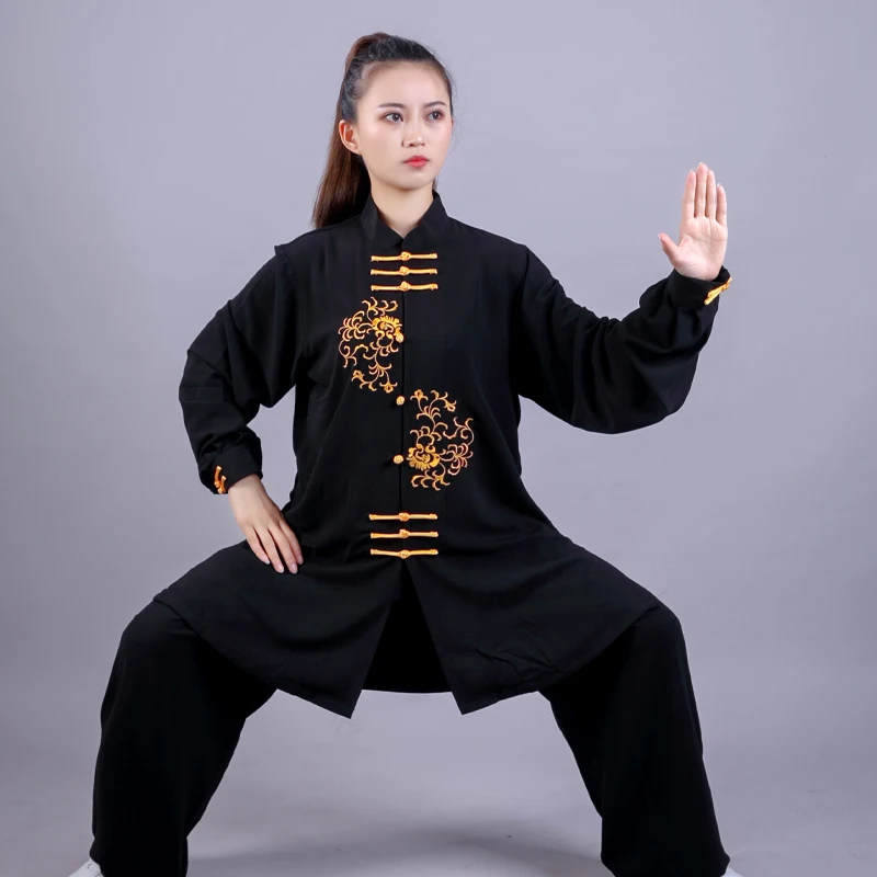 

Chinese Tai Chi Suit cotton breathable women Kung Fu Wushu Martial Arts Uniform Wing Chun Jacket Pant Oriental Exercise Clothing