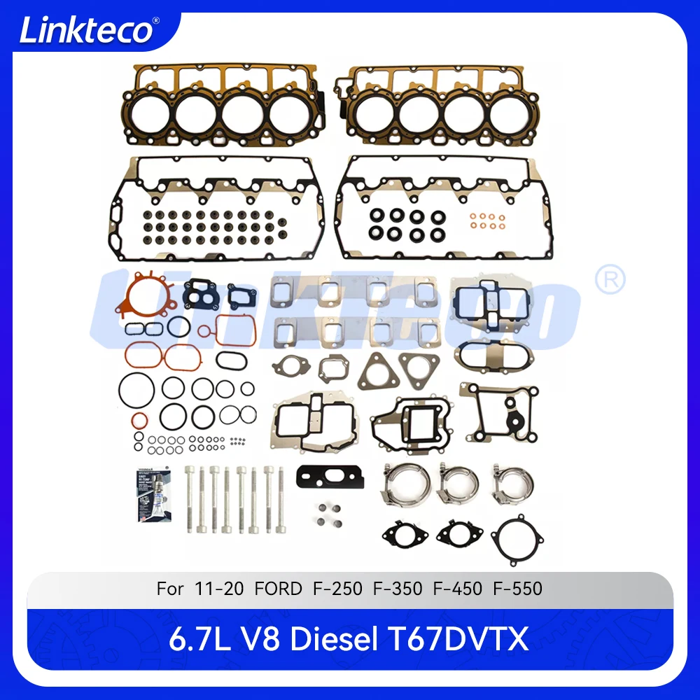 Engine part Full gasket set Fit 6.7 L T V8 Diesel T67DVTX For 2011- 6.7L FORD F-250 F-350 F-450 F-550 HS26661PT WG2188016
