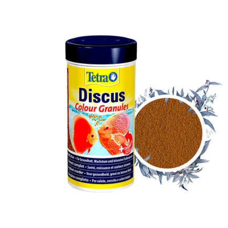 Tetra feed diskus feed para fortalecer a coloração vermelha natural