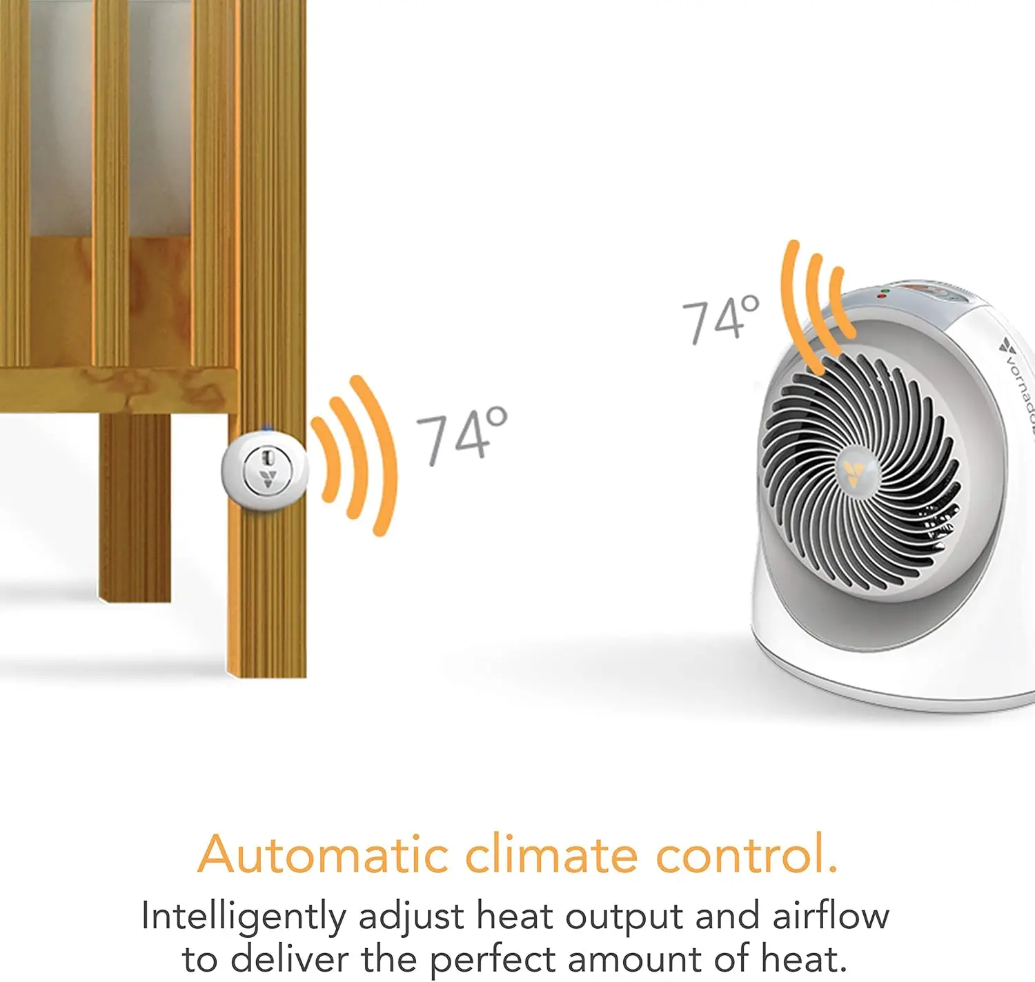 Nursery Space Heater, 1200W with Adjustable Thermostat, Electric Heater for Baby with Locking Controls, Tipover Protection, Safe