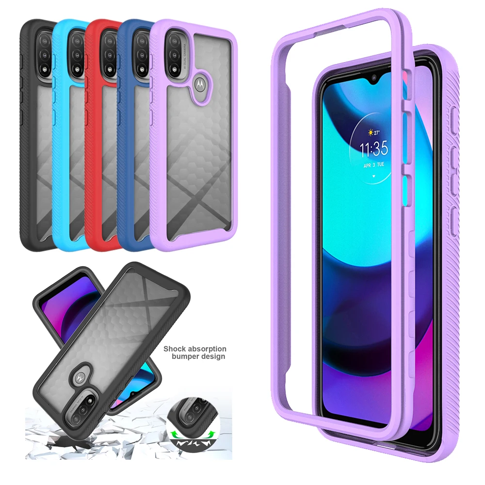 Per Motorola Moto E20 Custodia,Sottile Anti-urto Stand Cover