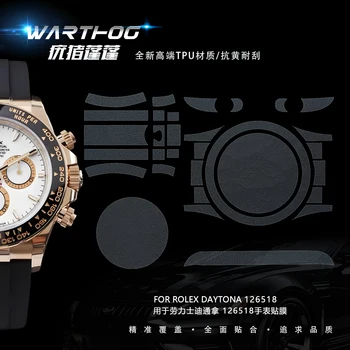 Pellicola Protettiva per Orologi Rolex Cosmograph Daytona Serie 126518 Modelli con Cinturino in Metallo, Pellicola per Schermo Orologio 40mm