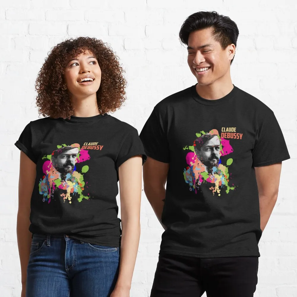 

Claude Debuse watercollor Classic T-Shirt Anime Graphic T-shirts for Men Clothing Women Short Sleeve Tees 100%Cotton