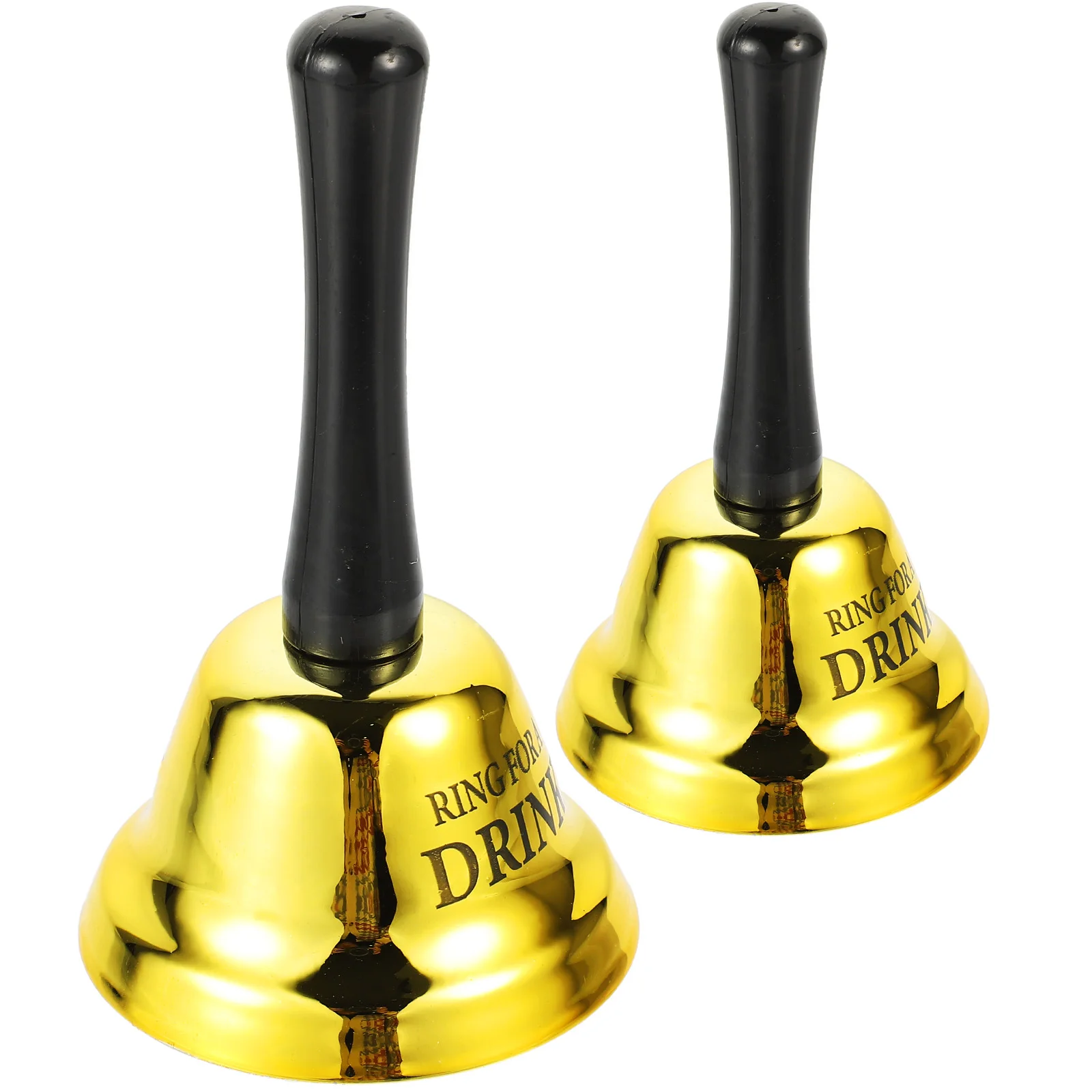 

2Pcs Bachelor Party Handbell Restaurant Service Bell Simple Countertop Dishes Bell Desk Service Tool