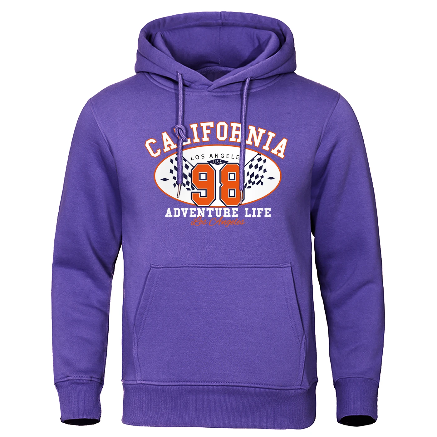 

California 98 Racing Race Street Printing Mens Hoody Crewneck Pollover Hoodies Fashion Casual Sweatshirt Autumn Pocket Hoody
