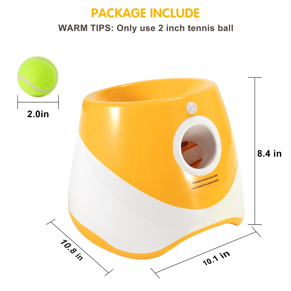 Tennis Launcher Automatic Throwing Machine Catapult for Dog Pet Toys Dog Training Throw Device 3/6/9m Section 3 Ball 강아지 강아지 장난감