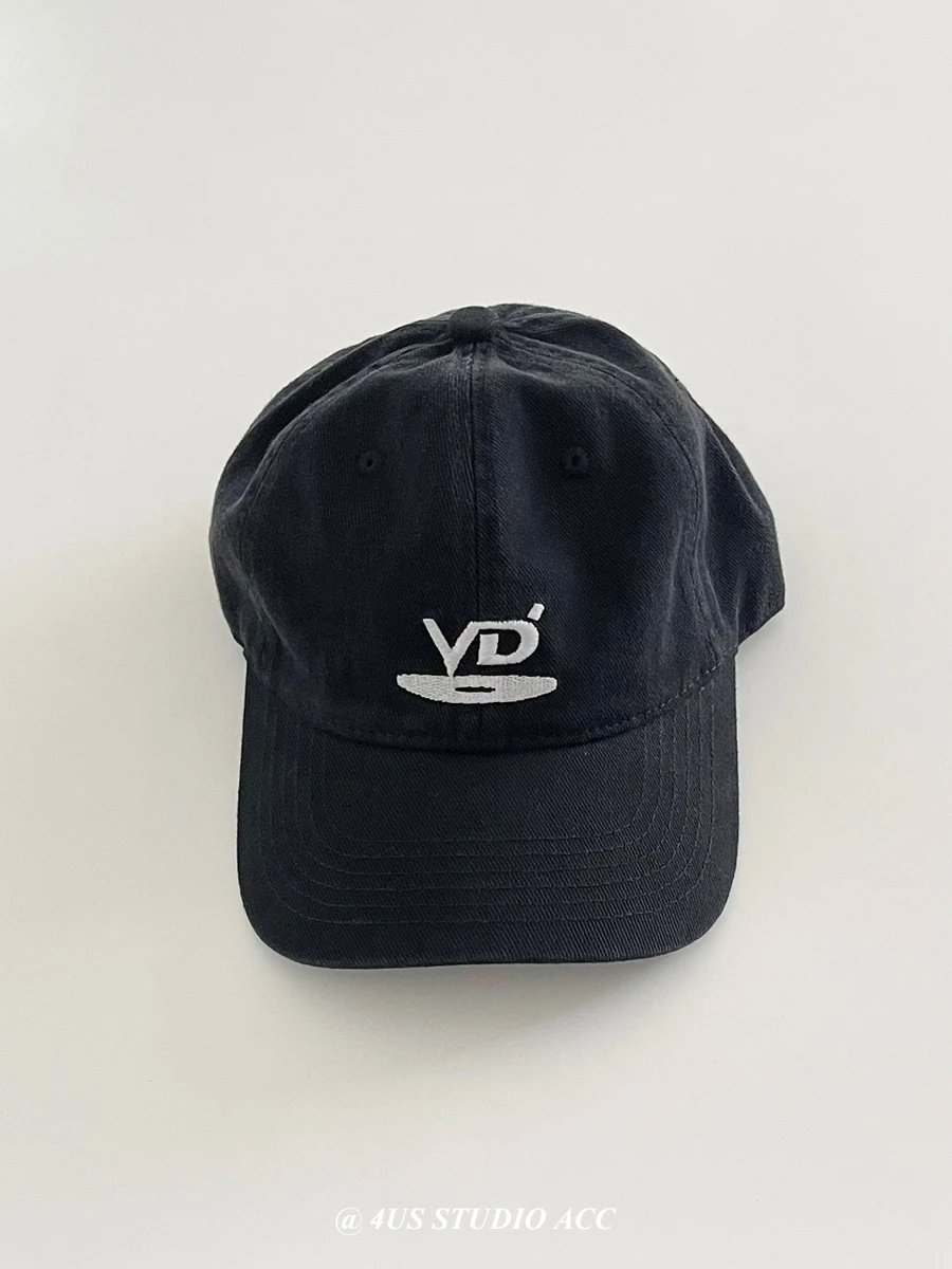 Fashion Brand Retro Soft Top Embroidery Letter Baseball Cap Female Face Little Wild Casual Peaked Cap Men