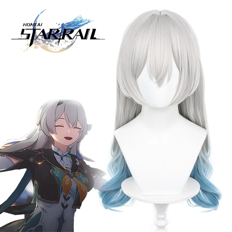 

Game Honkai Star Rail Firefly Cosplay Costume Wig Accessory Women Heat Resistant Synthetic Long Hair Wigs Halloween Cos Prop