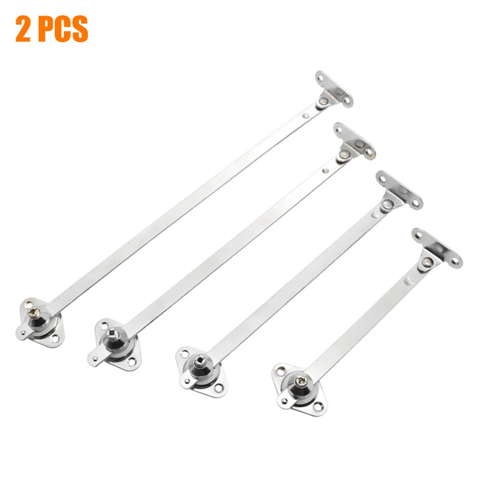 Description Picture 3 of itemBracket Drop Lid Supports Cabinet Cabinets Cupboard 2PCS Flap Stay Hinge Down Iron+Zinc Alloy Silver Support Sliding Rail Useful