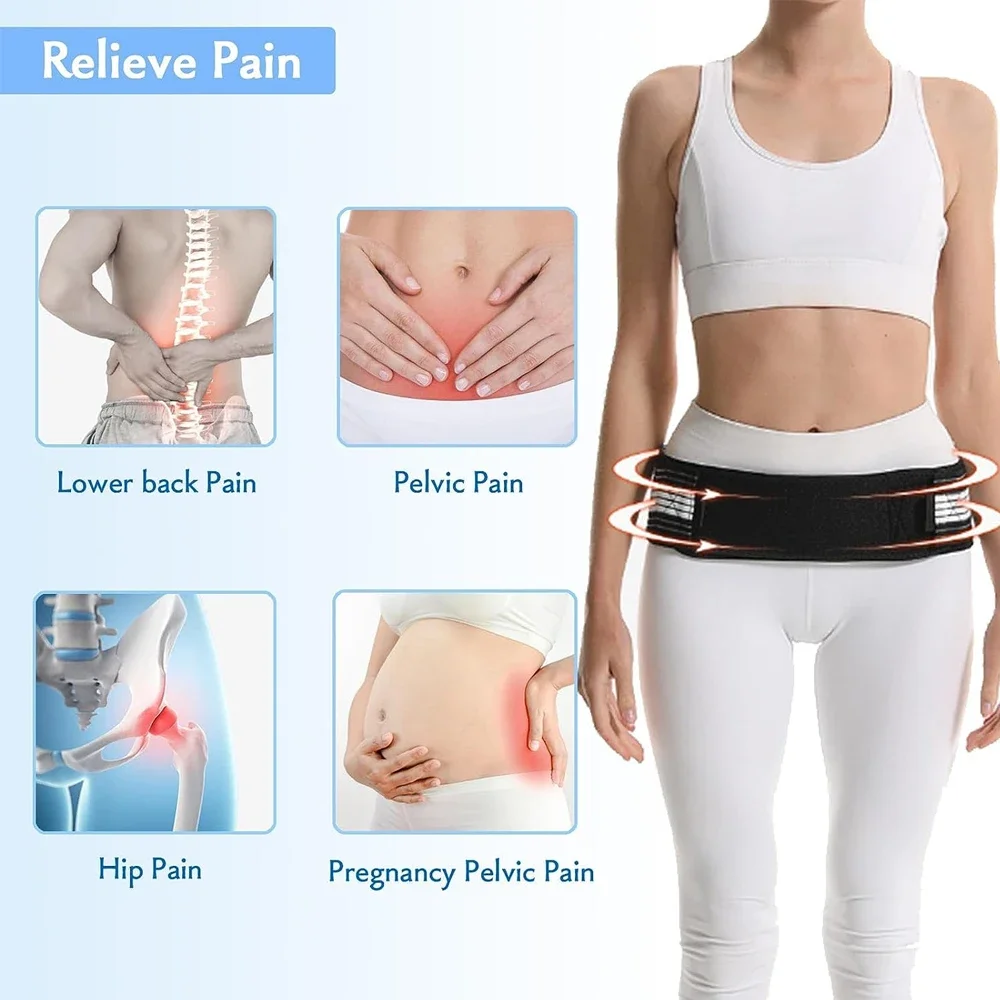 Sciatica Belt for Women Men SI Joint Support Belt Brace for Lower Back Sacroiliac Sciatic Pelvic Lumbar Hip Leg 1Pcs lumbar support belt,back brace,sacroiliac hip belt
