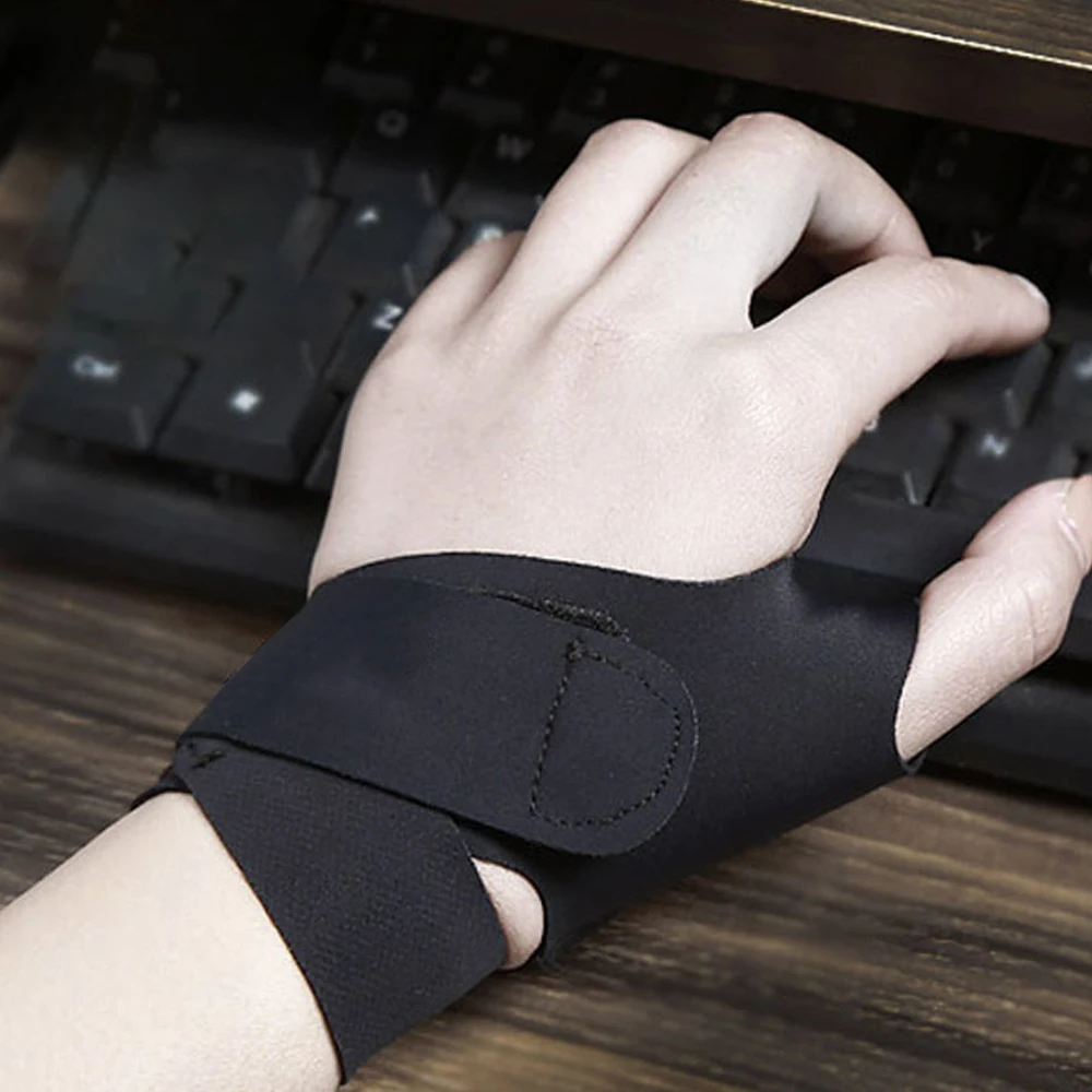 Wrist Thumb Brace Ultra-thin Compression Wrist Straps Thumb Support for Tendonitis Tenosynovitis Carpal Tunnel Arthritis 1 PC