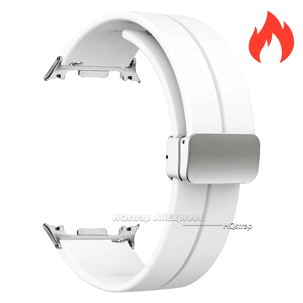 Magnetic Silicone Watch Strap with Secure Buckle - Versatile & Stylish Band