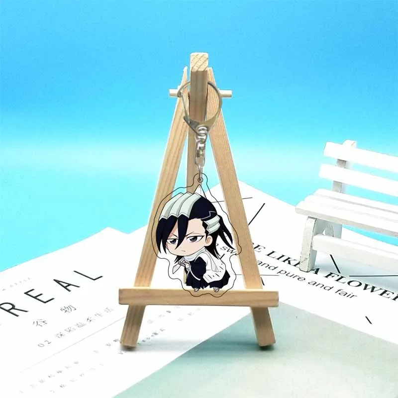 Bleach Kurosaki Ichigo Kuchiki Rukia Anime Acryl Cartoon Figur Schlüsselanhänger Anhänger Auto Tasche Charms Schlüsselring Freunde Schmuck Geschenk – Detail 4