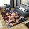 Sexy Tifa Aerith Carpets and Rug anime sexy art square living room bedroom large area soft carpet home children's room floor mat 6