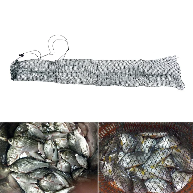 High Quality  nylon foldable fishing net fish pot trap fishing net creel simple fish guard flat bottom beam mouth length 1 meter 3